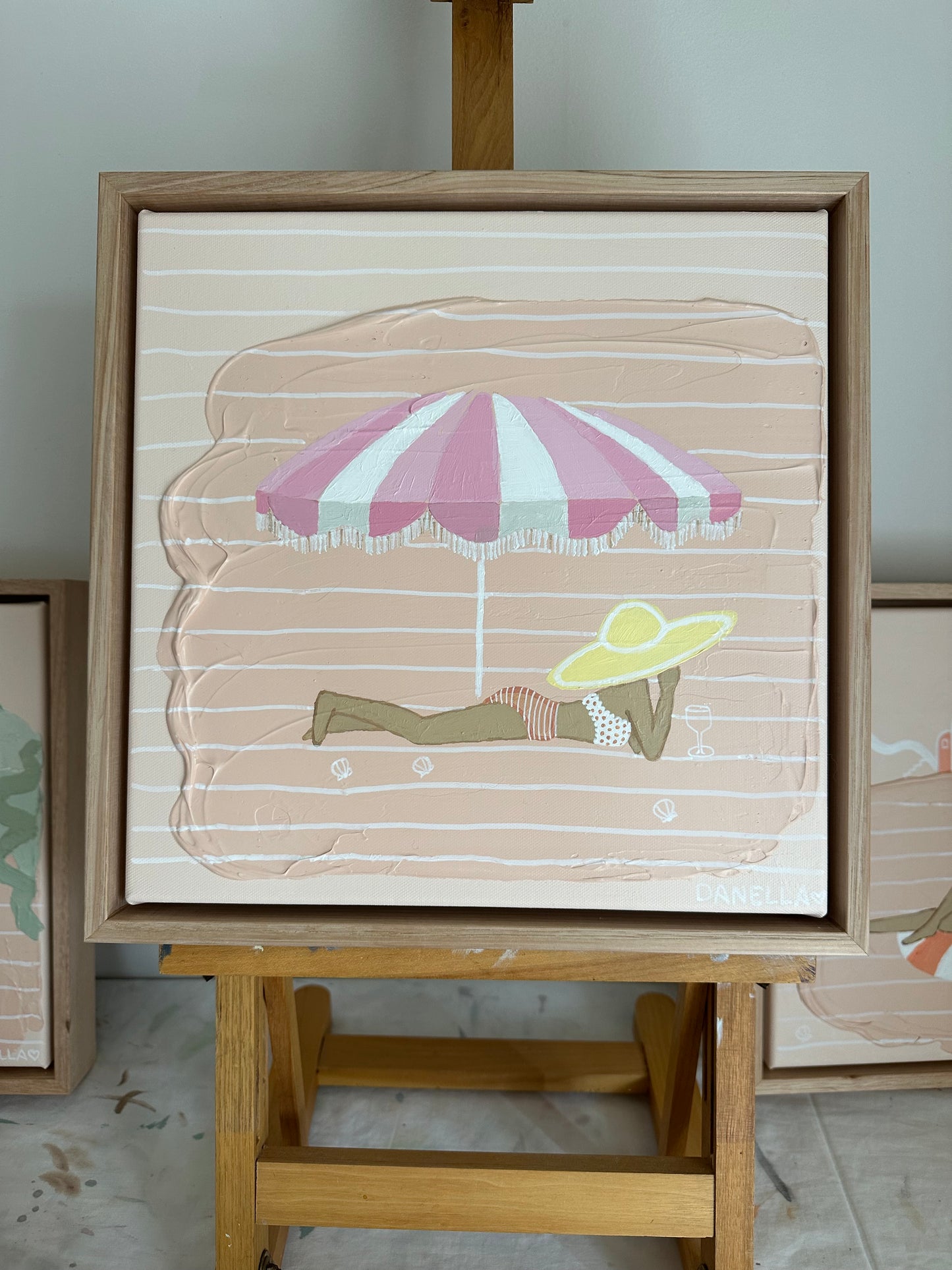 ‘In Thought - Pink’ Original Mini