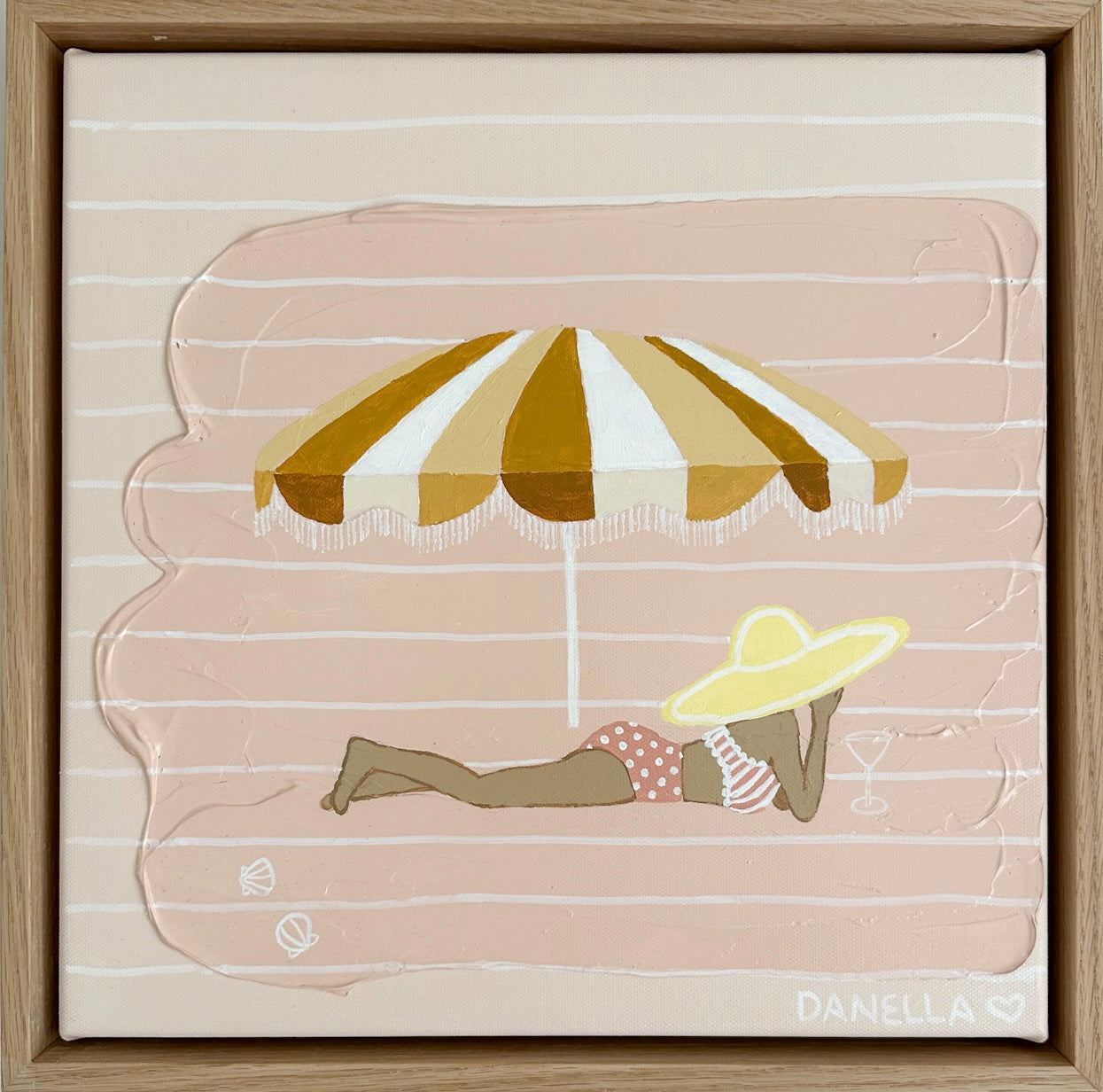 ‘In Thought - Mustard’ Original Mini