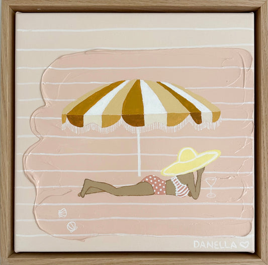 ‘In Thought - Mustard’ Original Mini